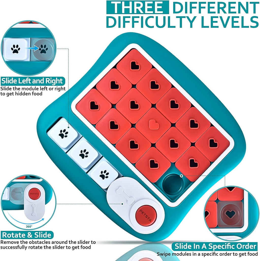 Dog Puzzle Toys - Interactive IQ Training & Brain Stimulation Toys for Dogs, Puppies & Cats - Perfect Gifts