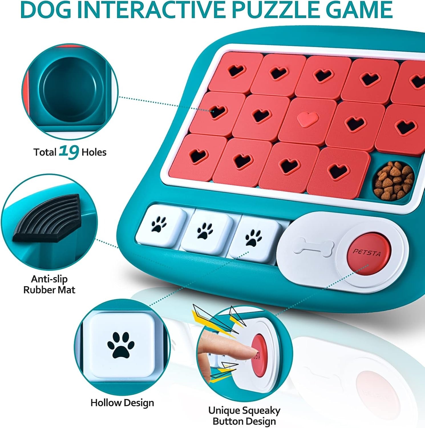 Dog Puzzle Toys - Interactive IQ Training & Brain Stimulation Toys for Dogs, Puppies & Cats - Perfect Gifts