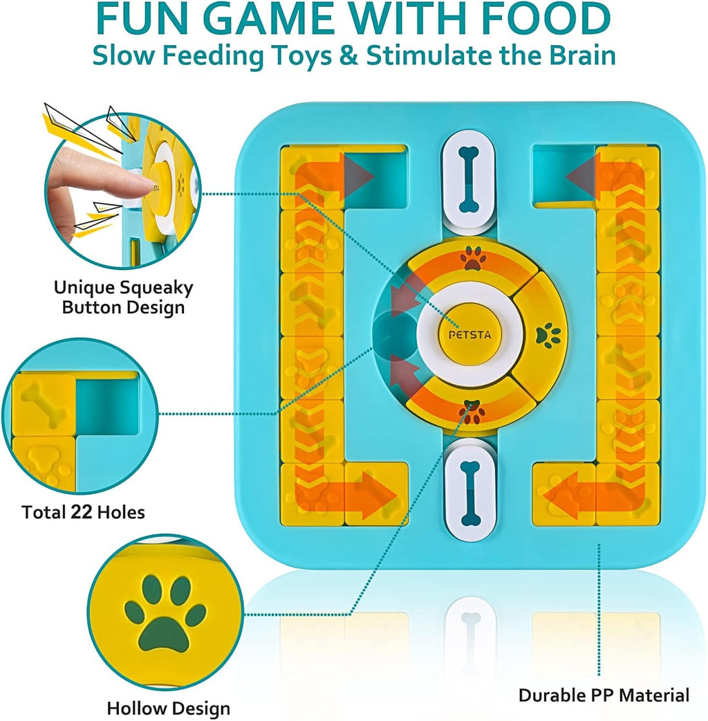 This interactive cat-feeding toy features vocal controls and is a great gift for puppies.