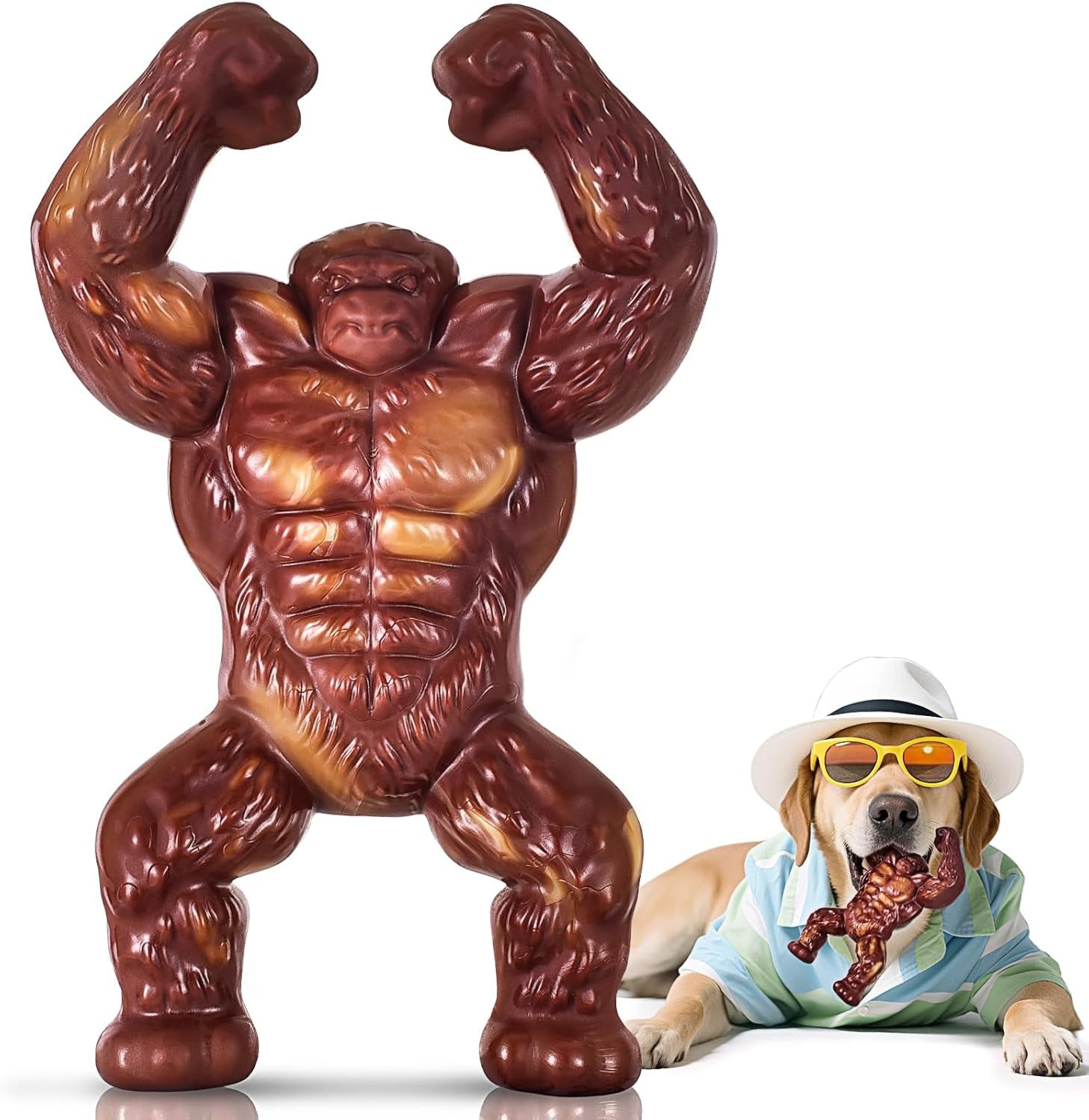 Indestructible Dog Toys for Aggressive Chewers – Ultra-Tough Beef-Flavored Dog Bone for Medium & Large Breeds, Perfect Dog Gift
