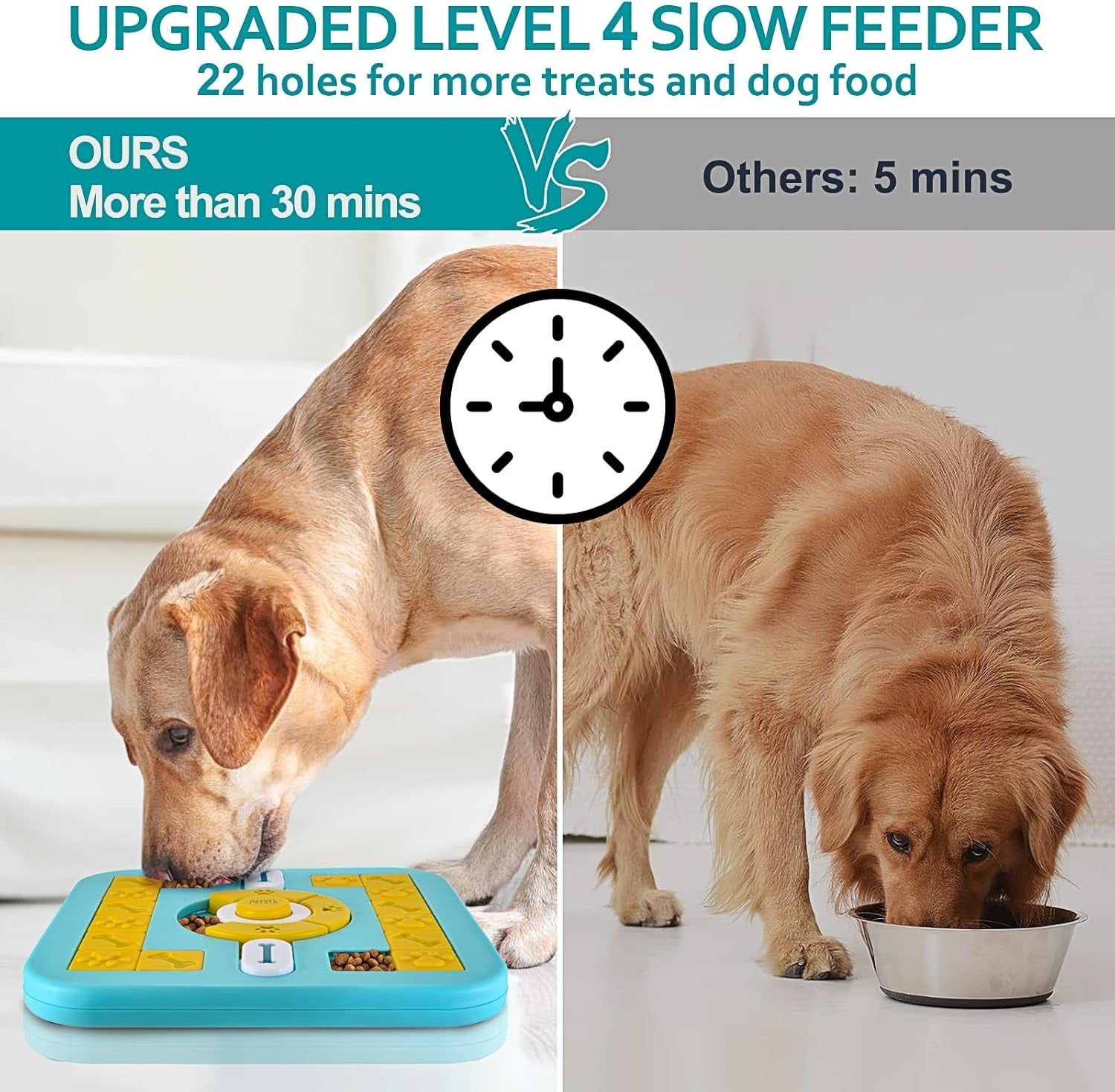 This interactive cat-feeding toy features vocal controls and is a great gift for puppies.