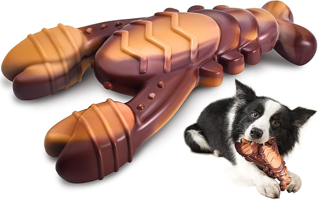 Indestructible Dog Toys for Aggressive Chewers – Ultra-Tough Beef-Flavored Dog Bone for Medium & Large Breeds