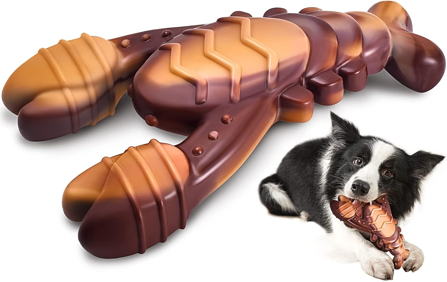 Indestructible Dog Toys for Aggressive Chewers – Ultra-Tough Beef-Flavored Dog Bone for Medium & Large Breeds