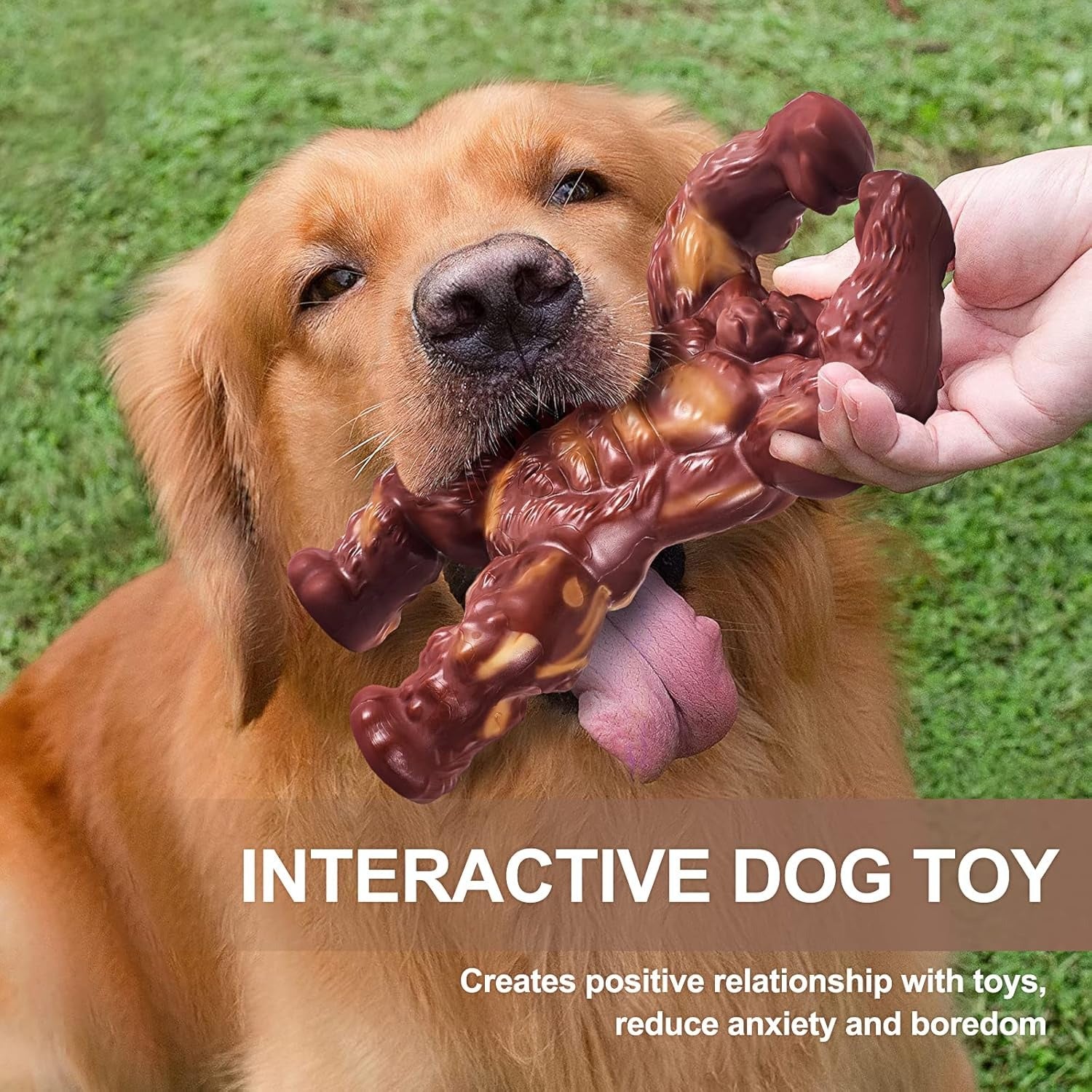 Indestructible Dog Toys for Aggressive Chewers – Ultra-Tough Beef-Flavored Dog Bone for Medium & Large Breeds, Perfect Dog Gift